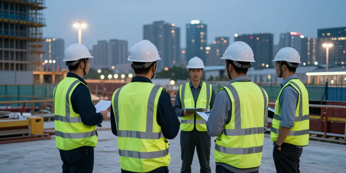 Construction Site Security team ensuring safety, trusted local providers monitoring the site.