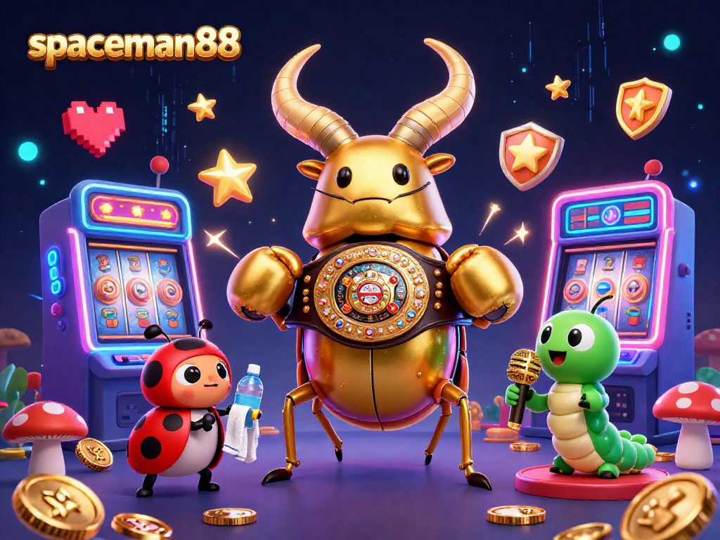 Engage with the vibrant gaming action at spaceman88 featuring slot machines and captivating characters.