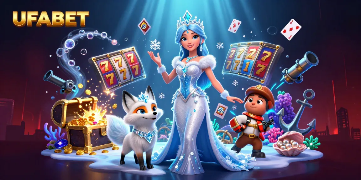 Experience winning moments at UFABET with a dazzling online casino scene, showcasing vibrant slot reels and sparkling treasure.